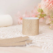 50 Disposable Glitter Paper Napkin Rings