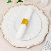 50 Disposable Glitter Paper Napkin Rings