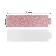 50 Disposable Glitter Paper Napkin Rings