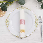 50 Disposable Glitter Paper Napkin Rings