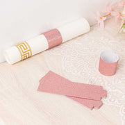 50 Disposable Glitter Paper Napkin Rings