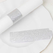 50 Disposable Glitter Paper Napkin Rings