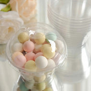 50 Dome Lid Plastic Dessert Parfait Cups - Clear DSP_DST_CU012_7_CLR