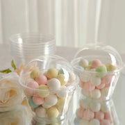 50 Dome Lid Plastic Dessert Parfait Cups - Clear DSP_DST_CU012_7_CLR