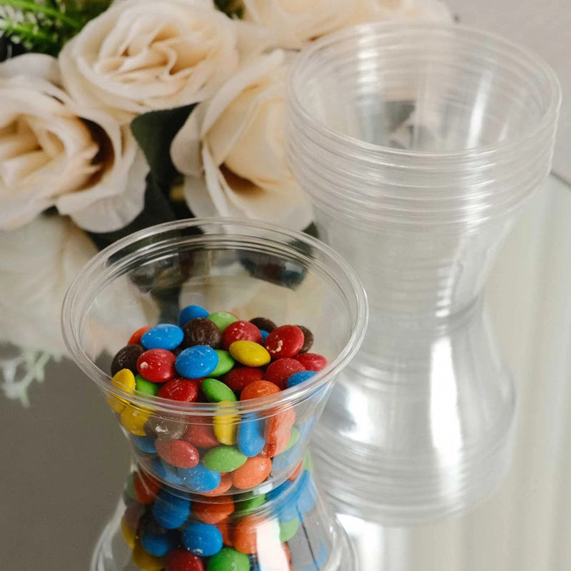 50 Dome Lid Plastic Dessert Parfait Cups - Clear DSP_DST_CU012_7_CLR