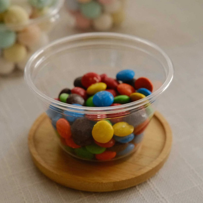 50 Dome Lid Plastic Dessert Parfait Cups - Clear DSP_DST_CU012_7_CLR