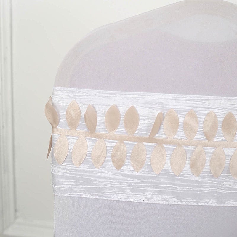 50 ft Taffeta Ribbon Sash DIY Fabric Leaves Petals Garland