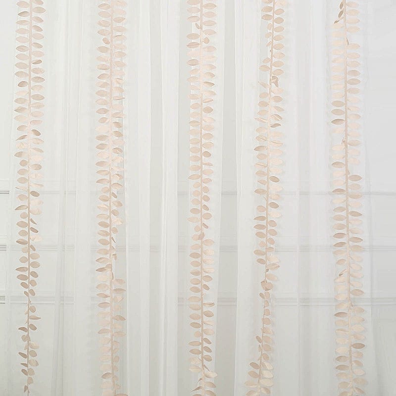 50 ft Taffeta Ribbon Sash DIY Fabric Leaves Petals Garland