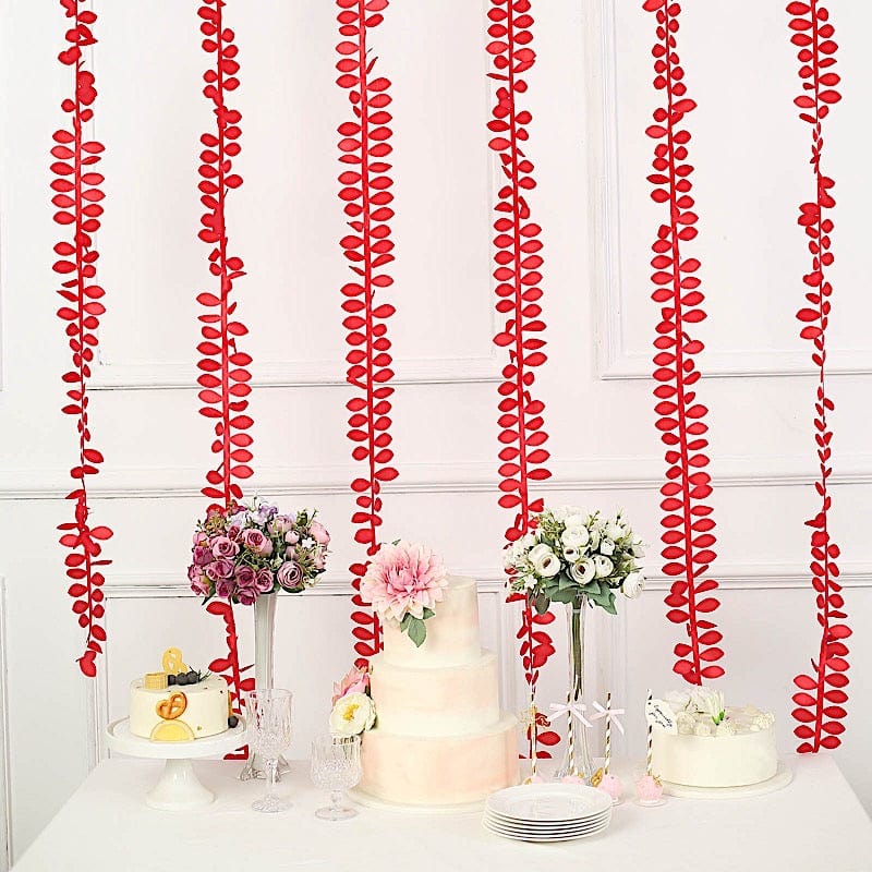 50 ft Taffeta Ribbon Sash DIY Fabric Leaves Petals Garland