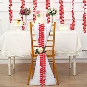 50 ft Taffeta Ribbon Sash DIY Fabric Leaves Petals Garland