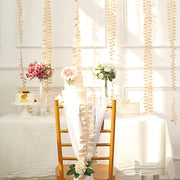 50 ft Taffeta Ribbon Sash DIY Fabric Leaves Petals Garland