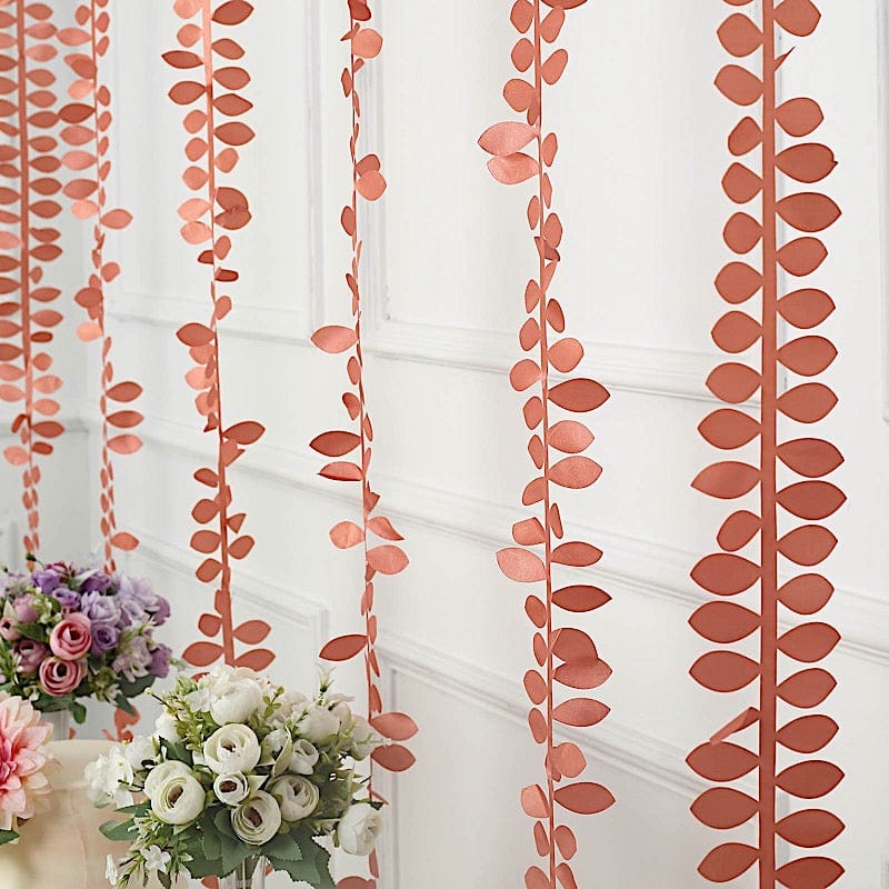 50 ft Taffeta Ribbon Sash DIY Fabric Leaves Petals Garland