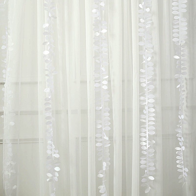 50 ft Taffeta Ribbon Sash DIY Fabric Leaves Petals Garland