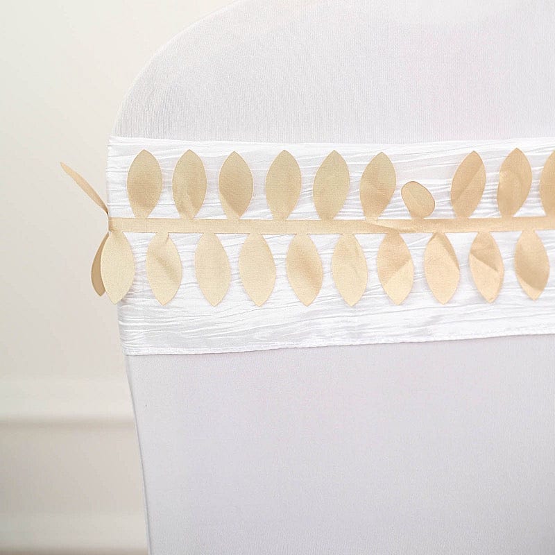 50 ft Taffeta Ribbon Sash DIY Fabric Leaves Petals Garland