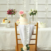 50 ft Taffeta Ribbon Sash DIY Fabric Leaves Petals Garland