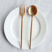 50 Heavy Duty Plastic Dessert Forks and Spoons - Gold DSP_YY0012A_7_GOLD
