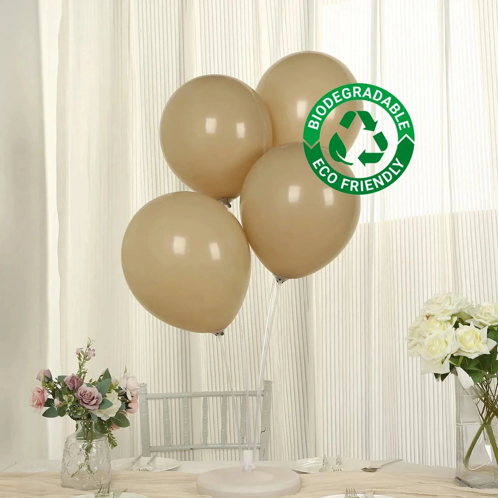50 Matte Pastel Biodegradable Balloons