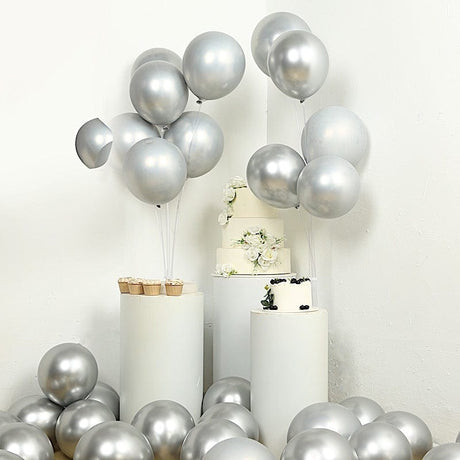 50 Metallic Biodegradable Party Balloons