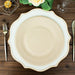50 Natural Bagasse Round Dessert Plates - Disposable Tableware