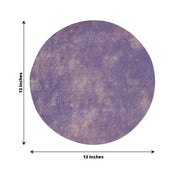 50 Non-Woven 13" Mesh Fiber Disposable Round Placemats