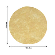 50 Non-Woven 13" Mesh Fiber Disposable Round Placemats