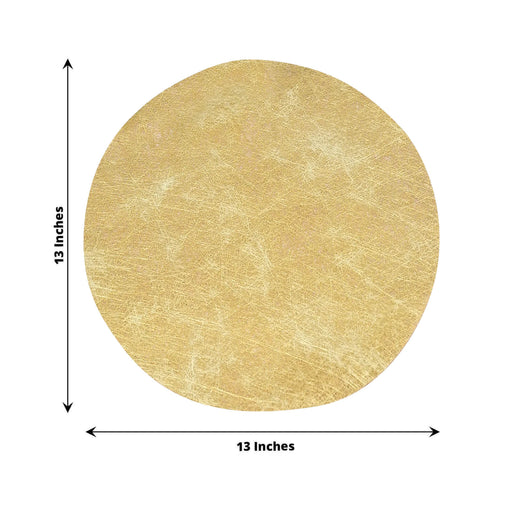 50 Non-Woven 13" Mesh Fiber Disposable Round Placemats