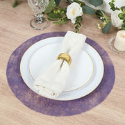 50 Non-Woven 13" Mesh Fiber Disposable Round Placemats