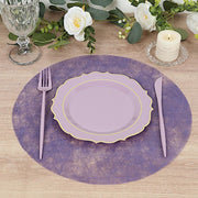 50 Non-Woven 13" Mesh Fiber Disposable Round Placemats