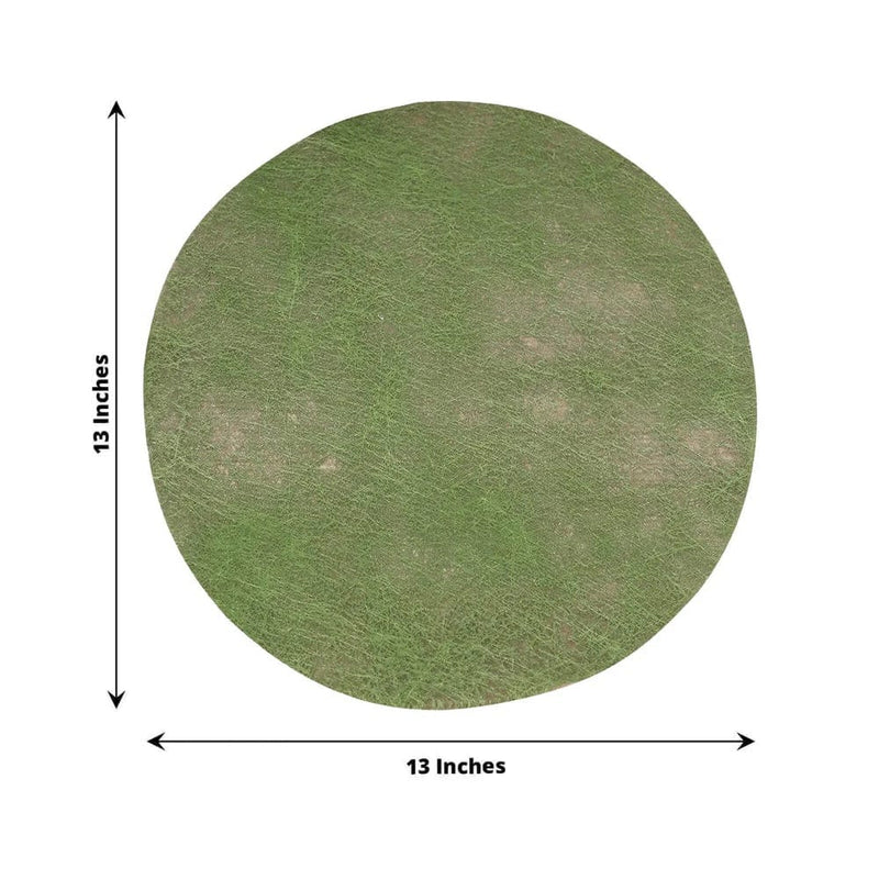 50 Non-Woven 13" Mesh Fiber Disposable Round Placemats