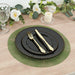 50 Non-Woven 13" Mesh Fiber Disposable Round Placemats