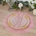 50 Non-Woven 13" Mesh Fiber Disposable Round Placemats