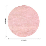 50 Non-Woven 13" Mesh Fiber Disposable Round Placemats