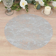 50 Non-Woven 13" Mesh Fiber Disposable Round Placemats