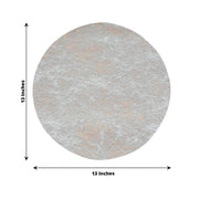 50 Non-Woven 13" Mesh Fiber Disposable Round Placemats