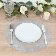 50 Non-Woven 13" Mesh Fiber Disposable Round Placemats