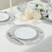 50 Non-Woven 13" Mesh Fiber Disposable Round Placemats