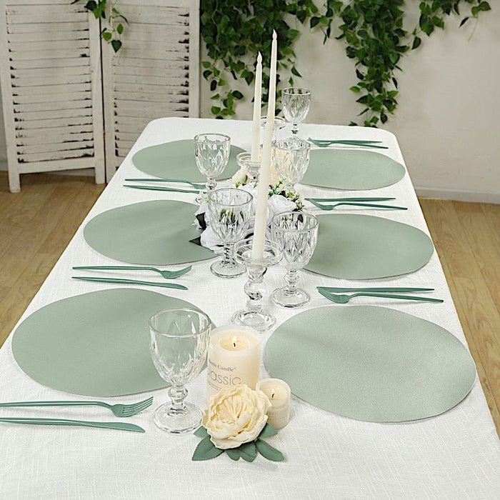 50 Pack 13" Round Disposable Paper Table Placemats