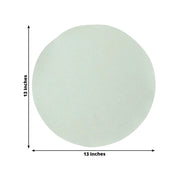 50 Pack 13" Round Disposable Paper Table Placemats