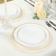 50 Pack 13" Round Disposable Paper Table Placemats