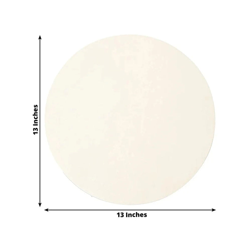 50 Pack 13" Round Disposable Paper Table Placemats