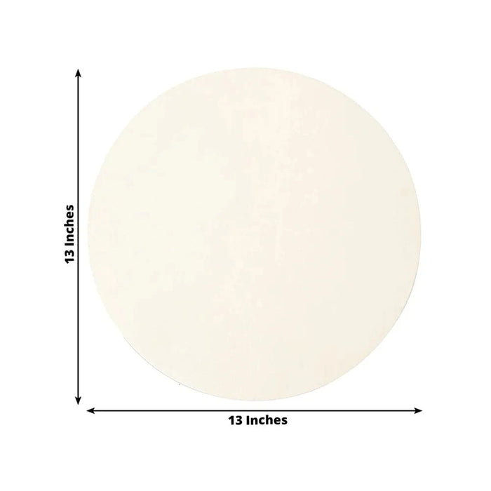 50 Pack 13" Round Disposable Paper Table Placemats