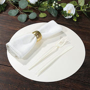 50 Pack 13" Round Disposable Paper Table Placemats