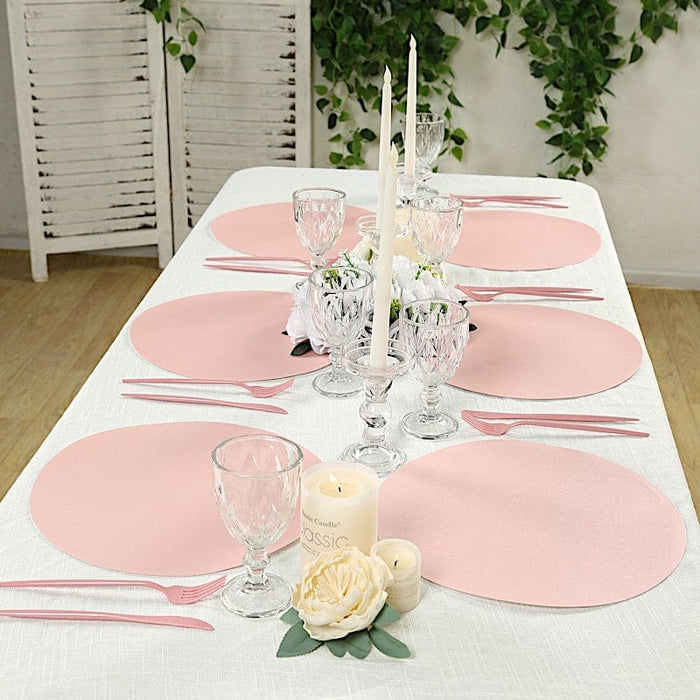 50 Pack 13" Round Disposable Paper Table Placemats