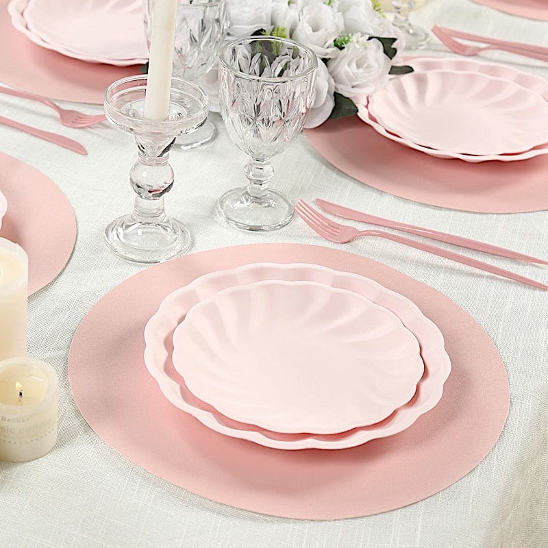 50 Pack 13" Round Disposable Paper Table Placemats