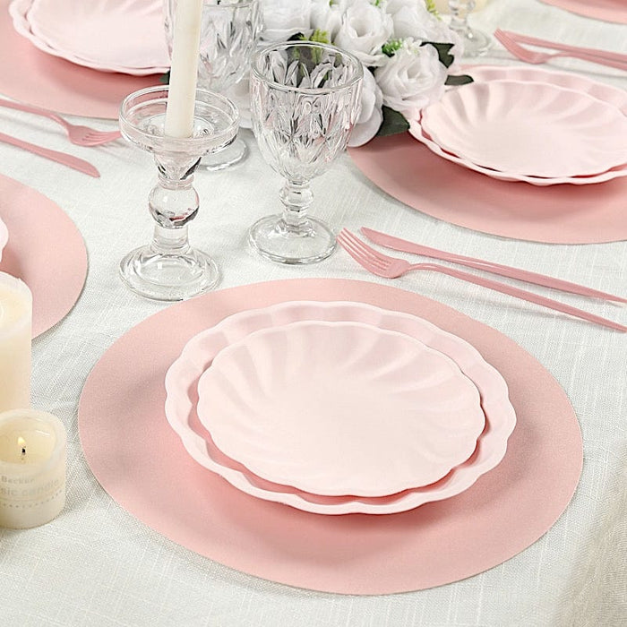 50 Pack 13" Round Disposable Paper Table Placemats