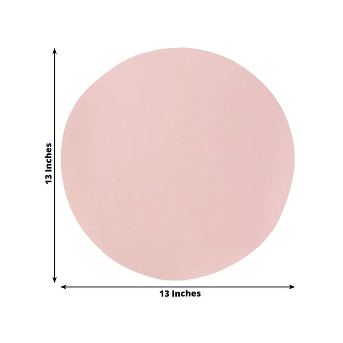 50 Pack 13" Round Disposable Paper Table Placemats