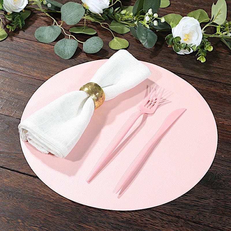 50 Pack 13" Round Disposable Paper Table Placemats