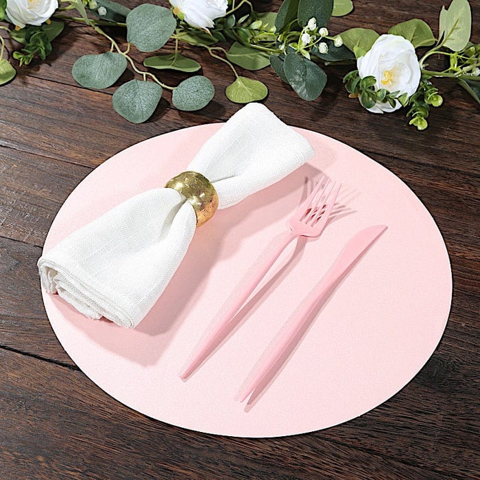 50 Pack 13" Round Disposable Paper Table Placemats
