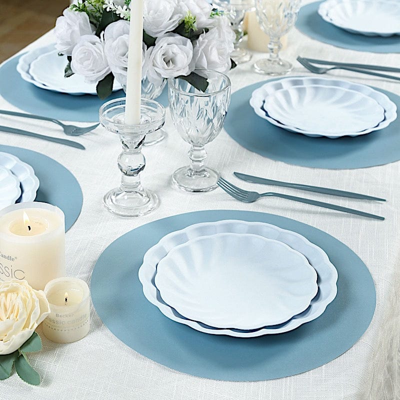 50 Pack 13" Round Disposable Paper Table Placemats