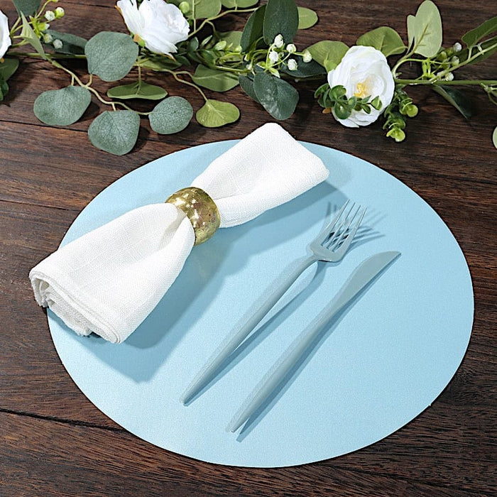 50 Pack 13" Round Disposable Paper Table Placemats